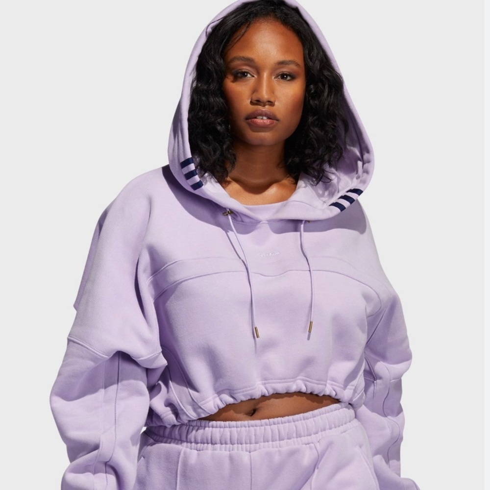 Adidas IVYPARK Rodeo purple glow Hooded Shrug